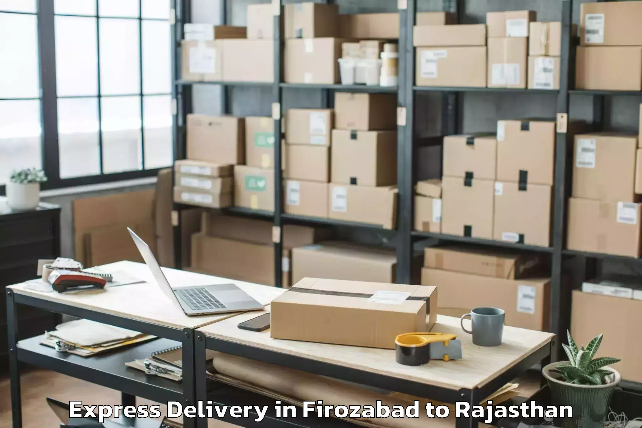 Top Firozabad to Deeg Express Delivery Available